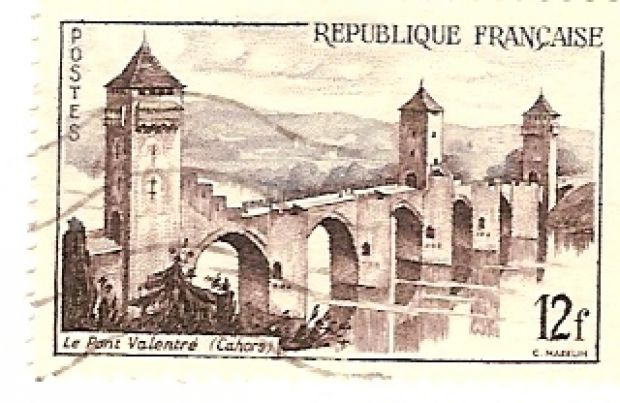 12 Franc Briefmarke