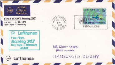 Lufthansa- First Flight Boeing 747  LH401  02.11.1970
