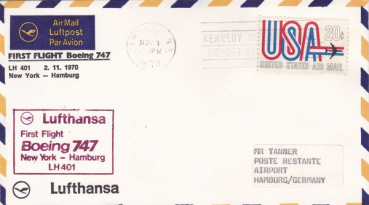 LufthansaFirst Flight Boeing 747 LH401  02.11.1970