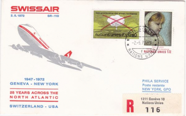 Swissair Jubiläumsflug SR-110 02.05.1972