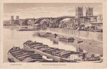 Pont de Duisbourg-Hochfeld / alte Rheinbrücke in Duisburg-Hochfeld