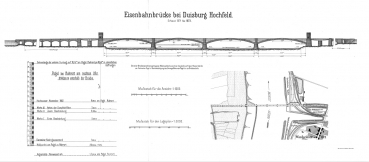 Eisenbahnbrücke bei Duisburg Hochfeld