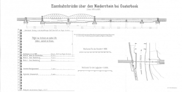 Eisenbahnbrücke über den Niederrhein bei Oosterbeek