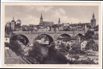 Postkarte der Kronprinzenbrücke in Bautzen (heute Friedensbrücke)