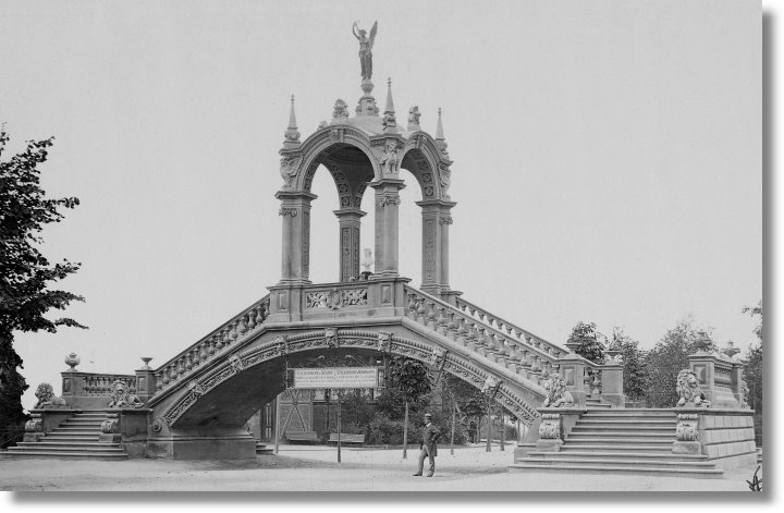 Betonbrücke auf der Kunst- und Gewerbeausstellung 1880