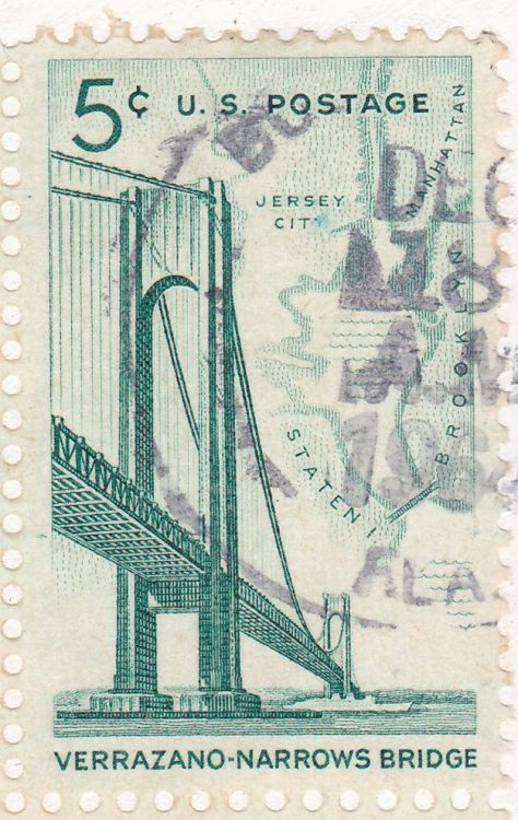 5c-Marke mit der Verrazone-Narrows-Bridge