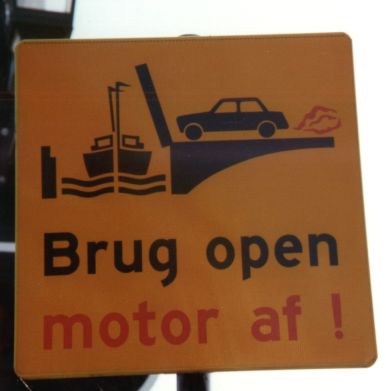 Brug open - Motor af